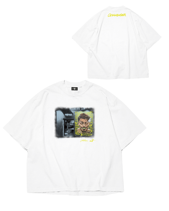 数量限定】 JUNTO NAKATANI × OVER ALLs T-shirt 『 WALL 』 (White x