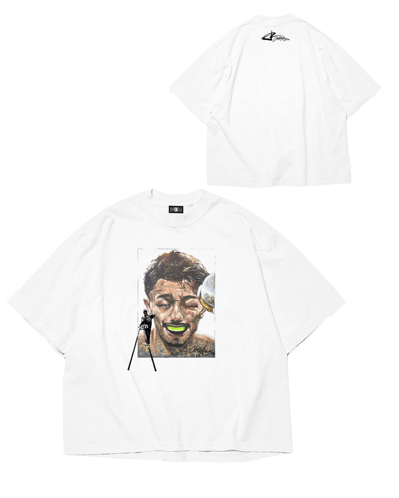 数量限定】 JUNTO NAKATANI × OVER ALLs T-shirt 『 OVER 』 (White x